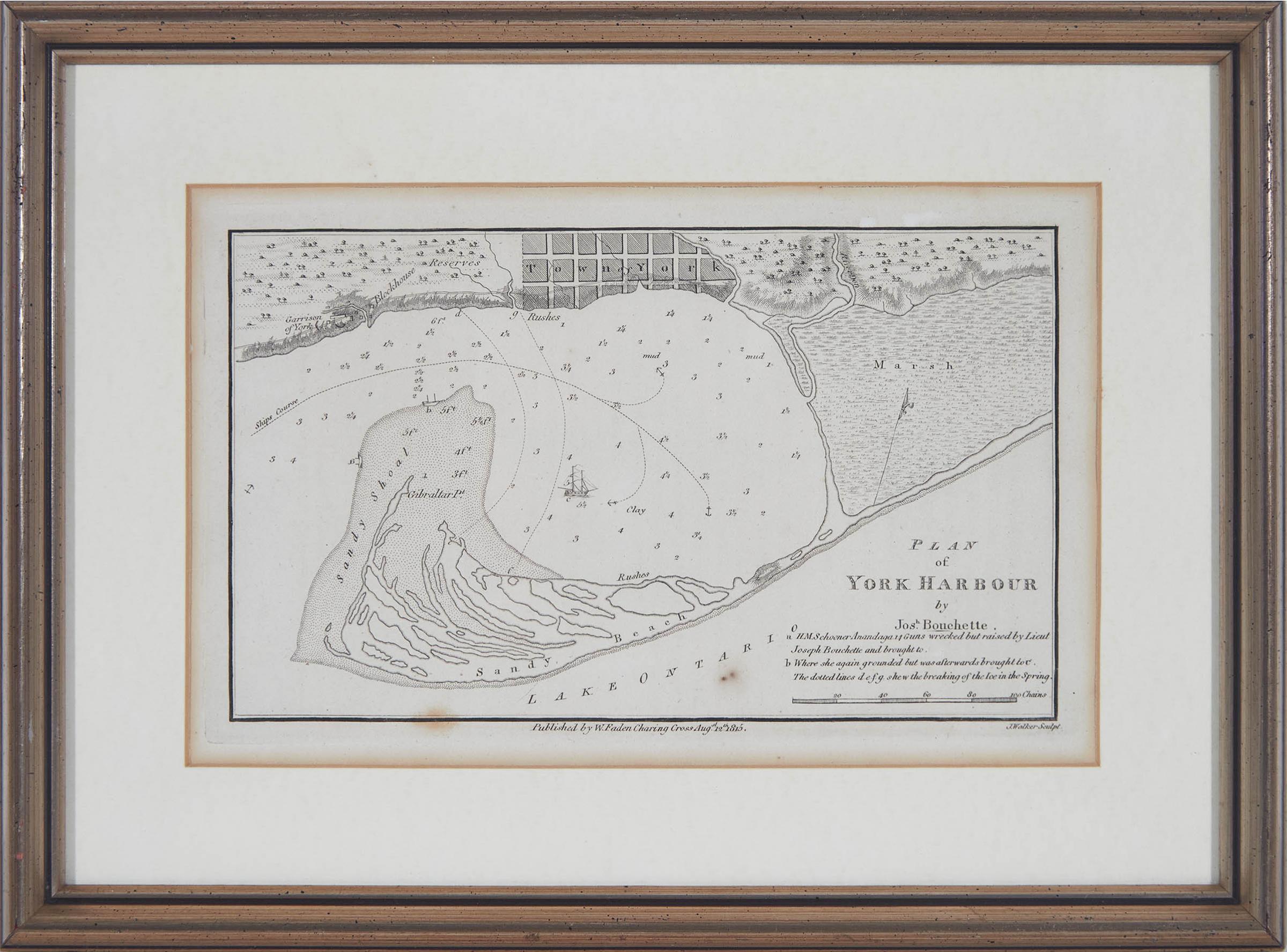 Lt.-Col. Joseph Bouchette (1774-1841) - Plan Of York Harbour