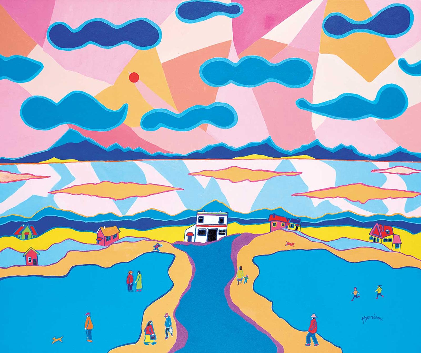 Ted Harrison (1926-2015) - Village View