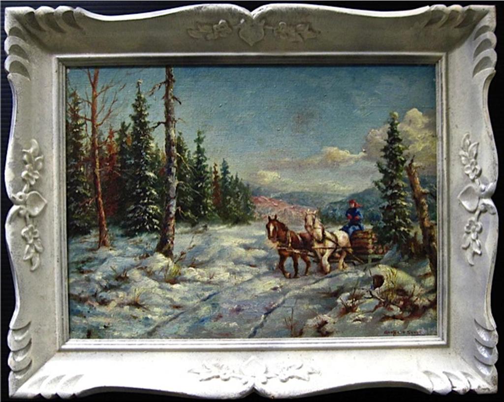 Geoffrey Sykes - Hauling Logs In Winter