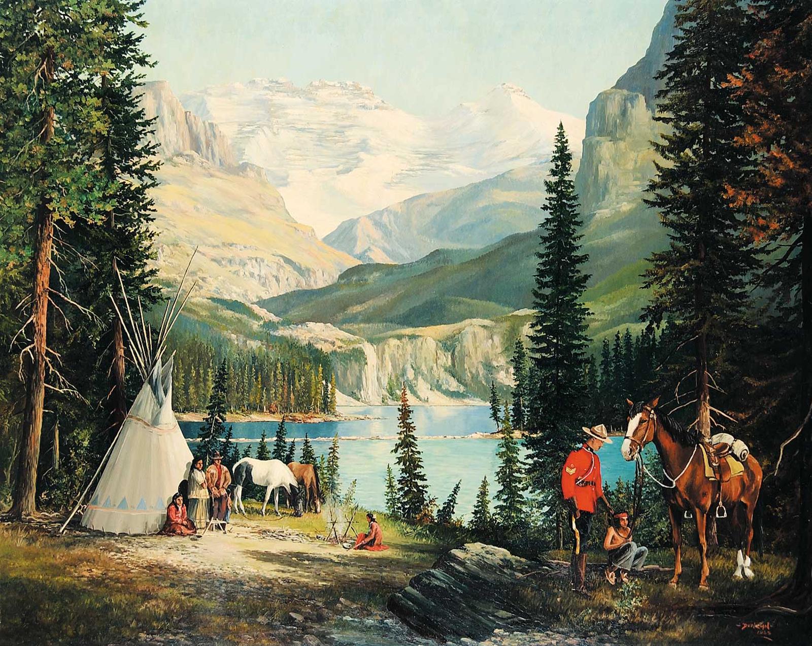 Duncan Mackinnon Crockford (1922-1991) - Untitled - In the Rocky Mountains