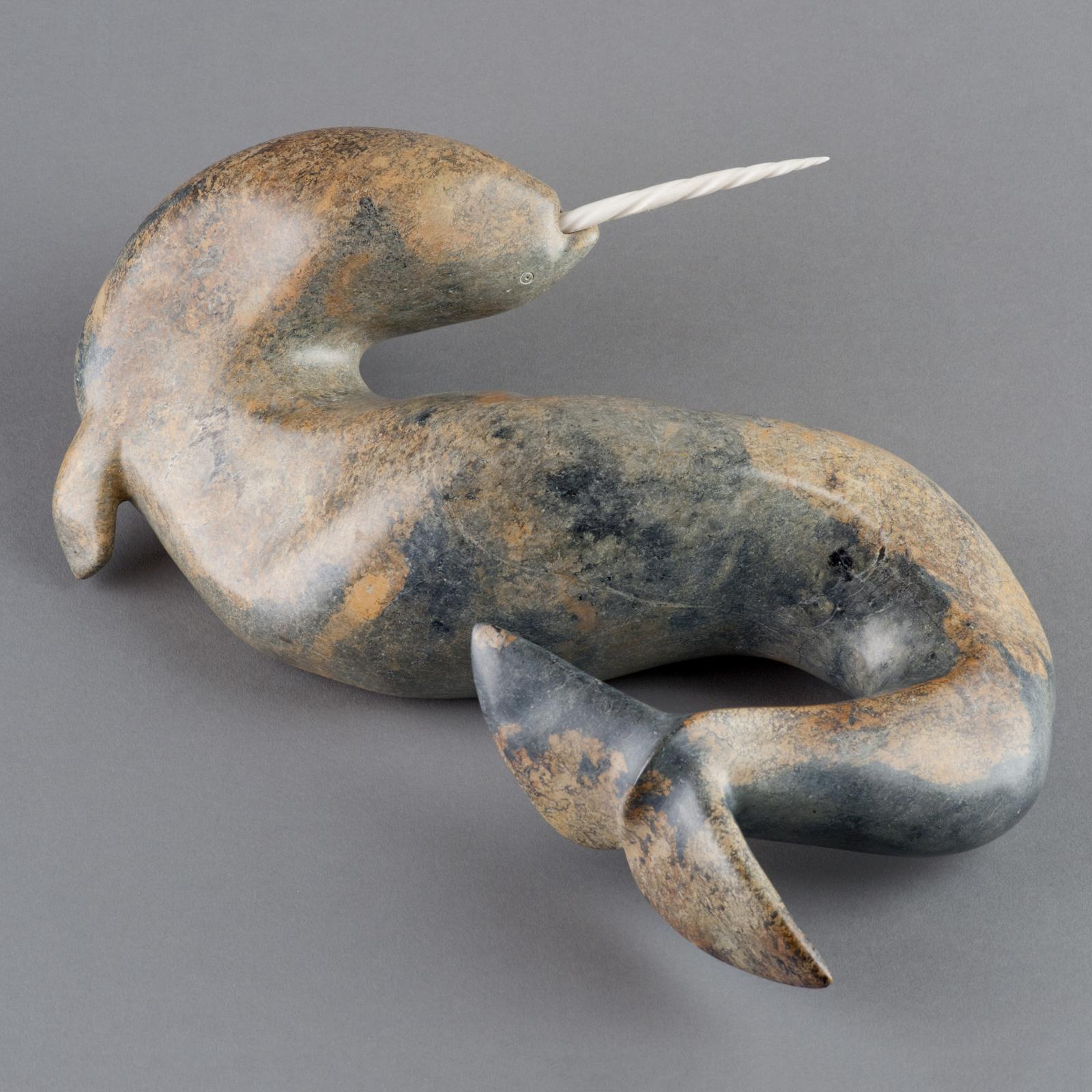 Nalenik Temela (1939-2003) - Swimming Narwhal