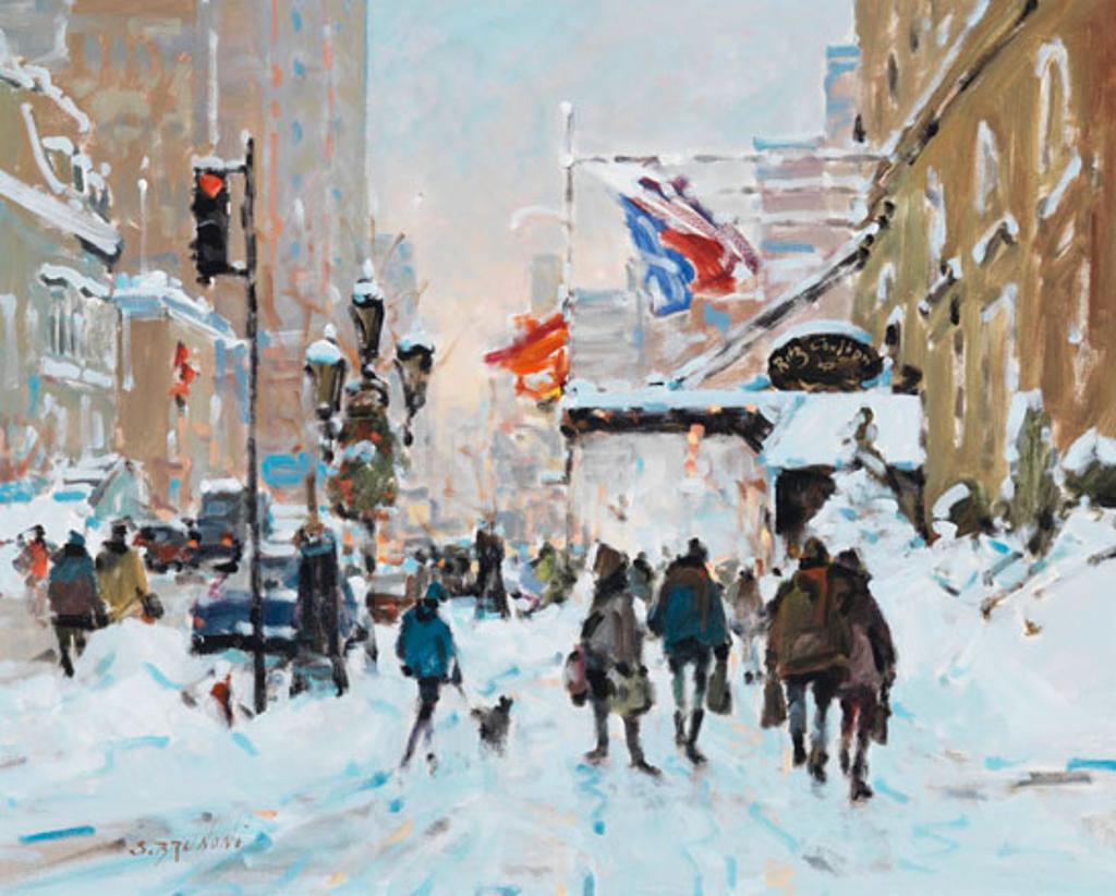 Serge Brunoni (1938-2020) - Montréal, novembre sur Sherbrooke