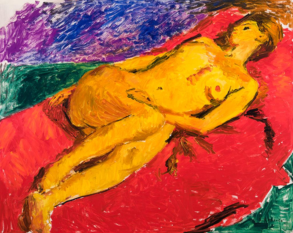 William Goodridge Roberts (1921-2001) - Nude on Red Cloth