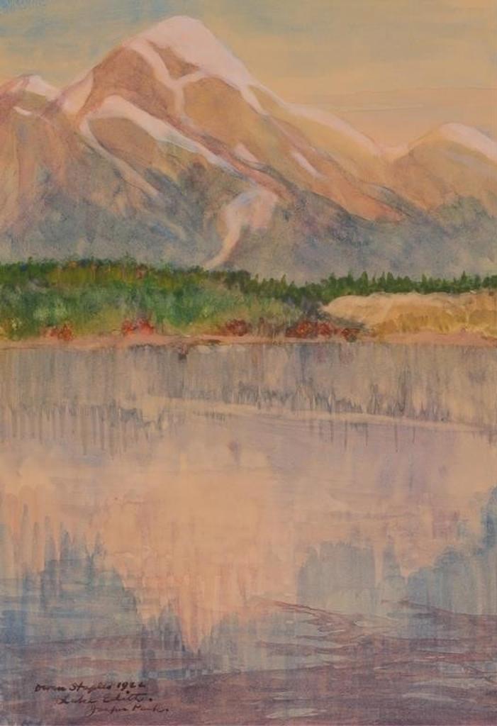 Owen B. Staples (1866-1949) - Lake Edith, Jasper Park; 1922