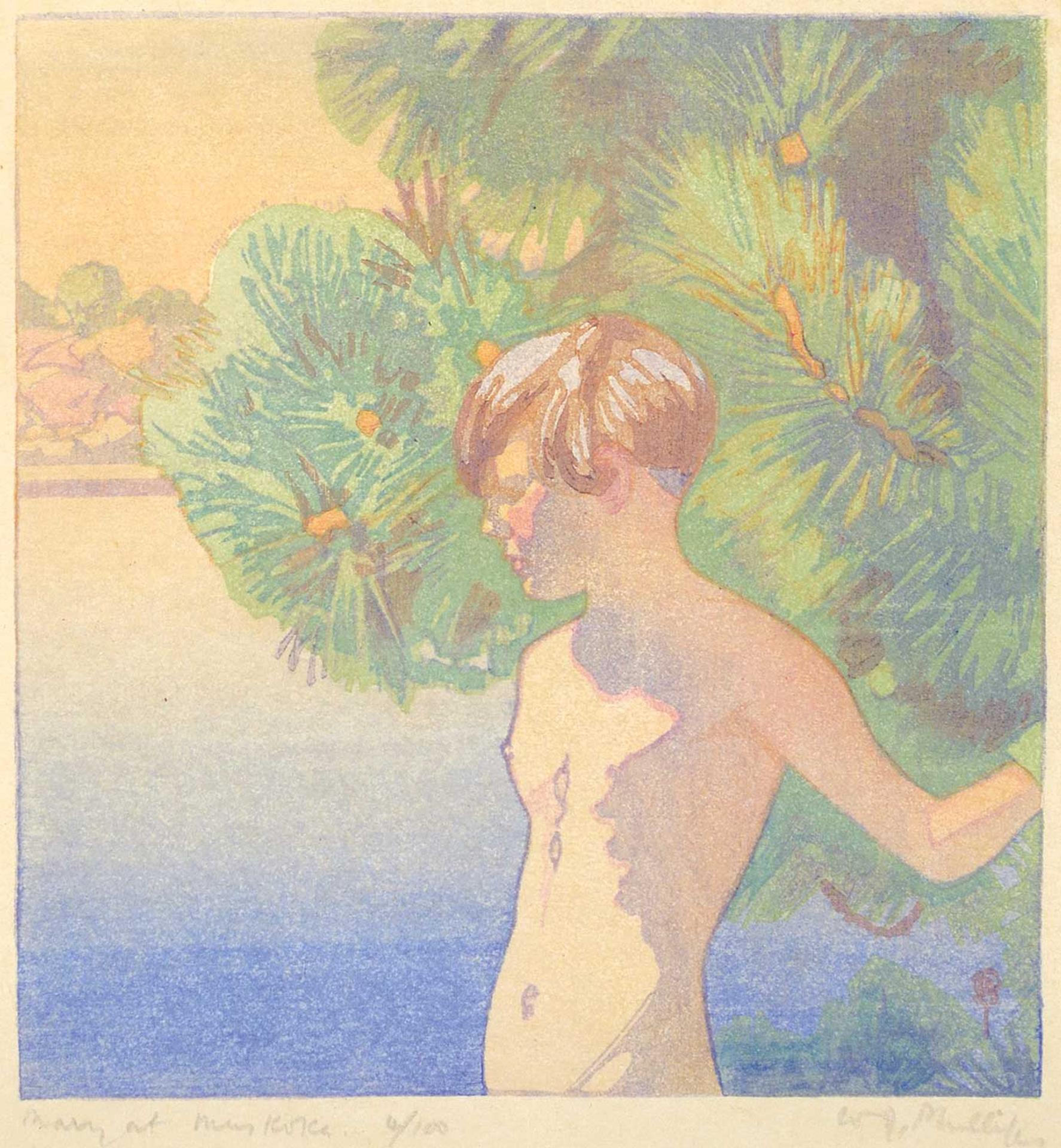 Walter Joseph (W.J.) Phillips (1884-1963) - Mary at Muskoka  #6/100