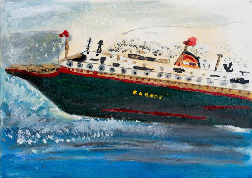 Dmytro Styjek (1889-1991) - Abandon Passengers and Crew after a Fire Roared out of Control, Gulf of Alaska