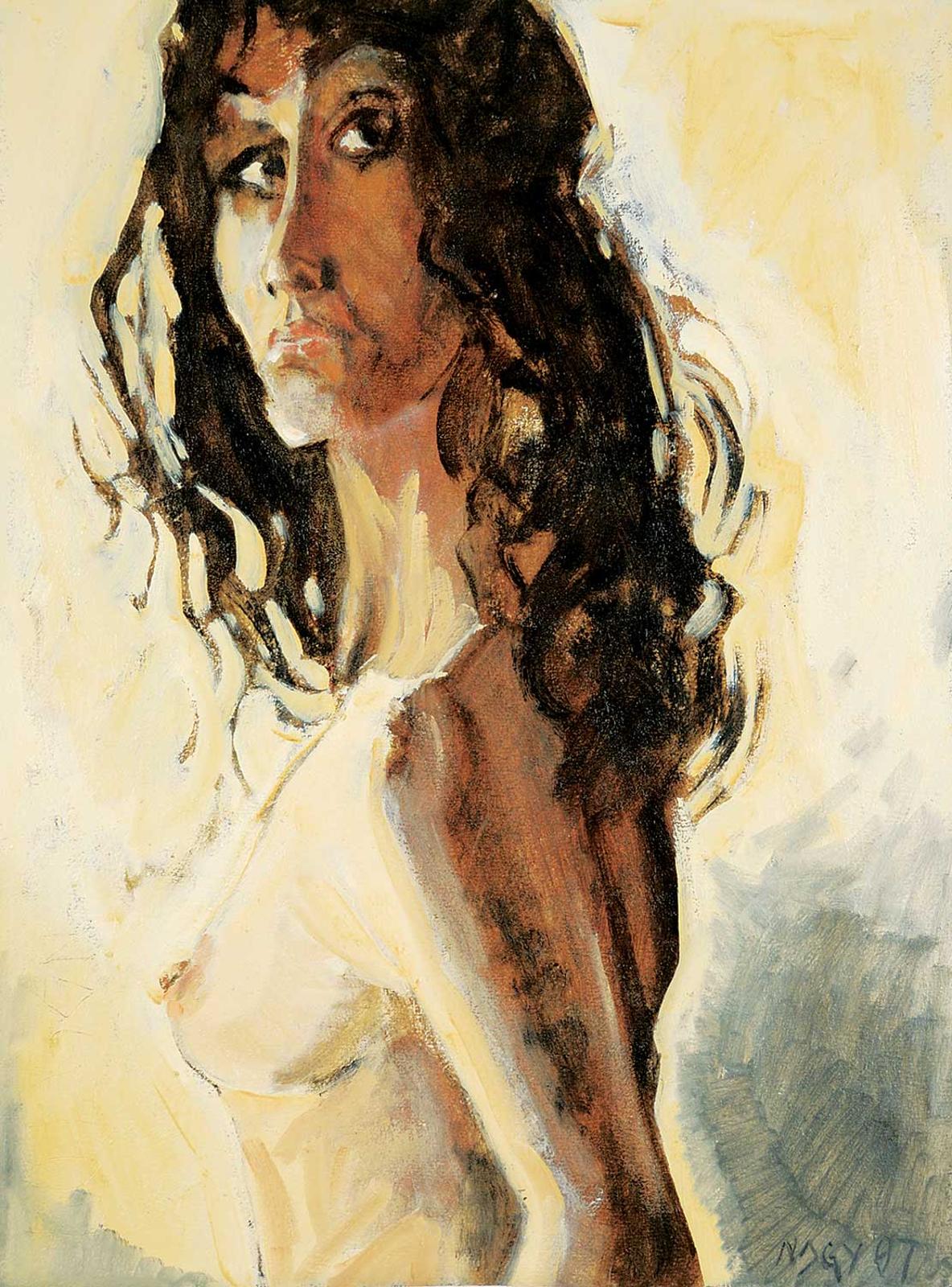 Gabor L. Nagy (1945) - Untitled - Standing Nude