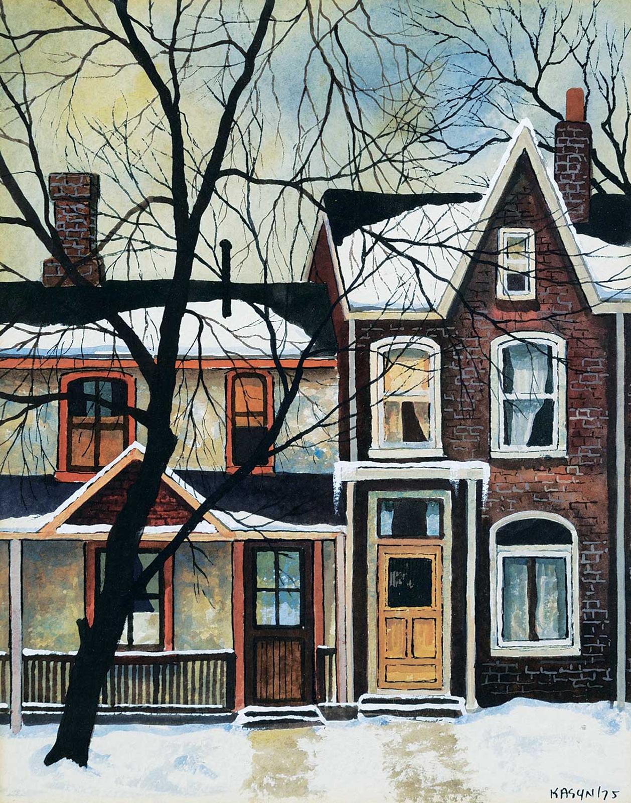 John Kasyn (1926-2008) - Off Oak Street [Cabbagetown]