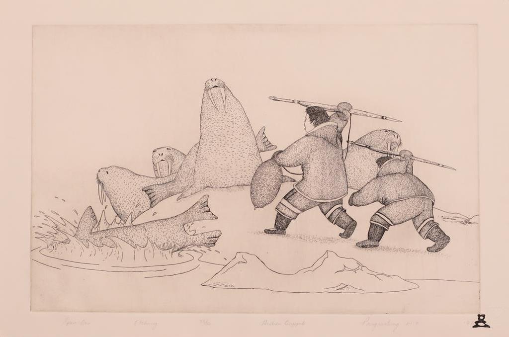 Andrew Qappik Karpik (1964) - Spear One; 1997; ed. #35/50