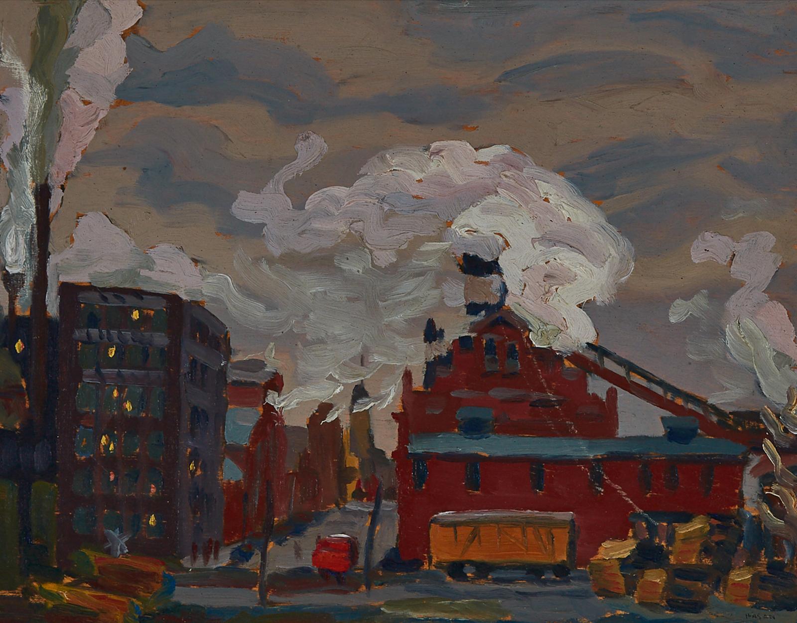 Frederick Hagan (1918-2003) - Smoke, Foot Of Berkeley Street, 1938