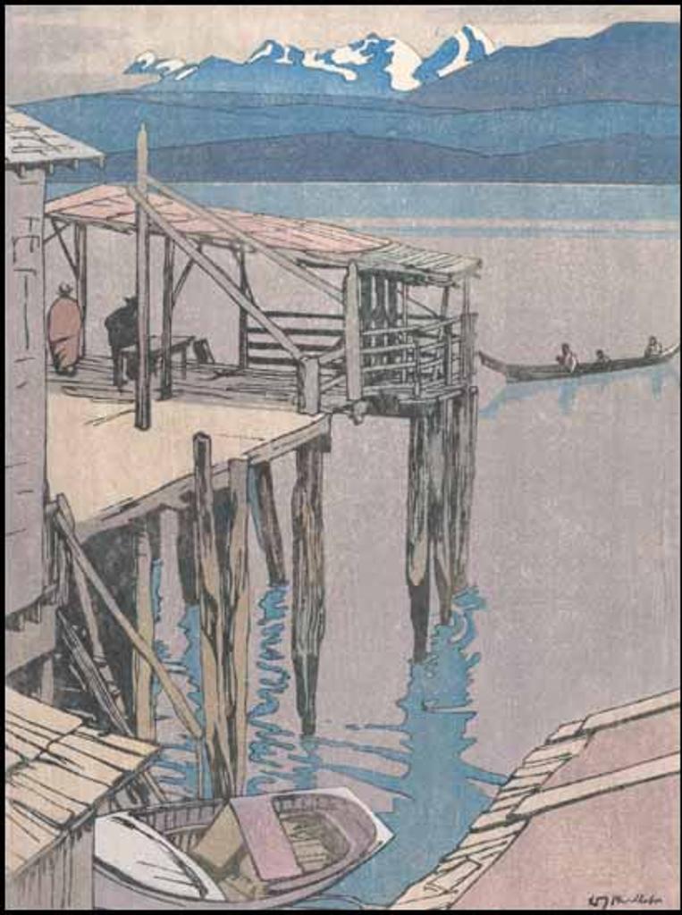 Walter Joseph (W.J.) Phillips (1884-1963) - Jim King's Wharf, Alert Bay, BC