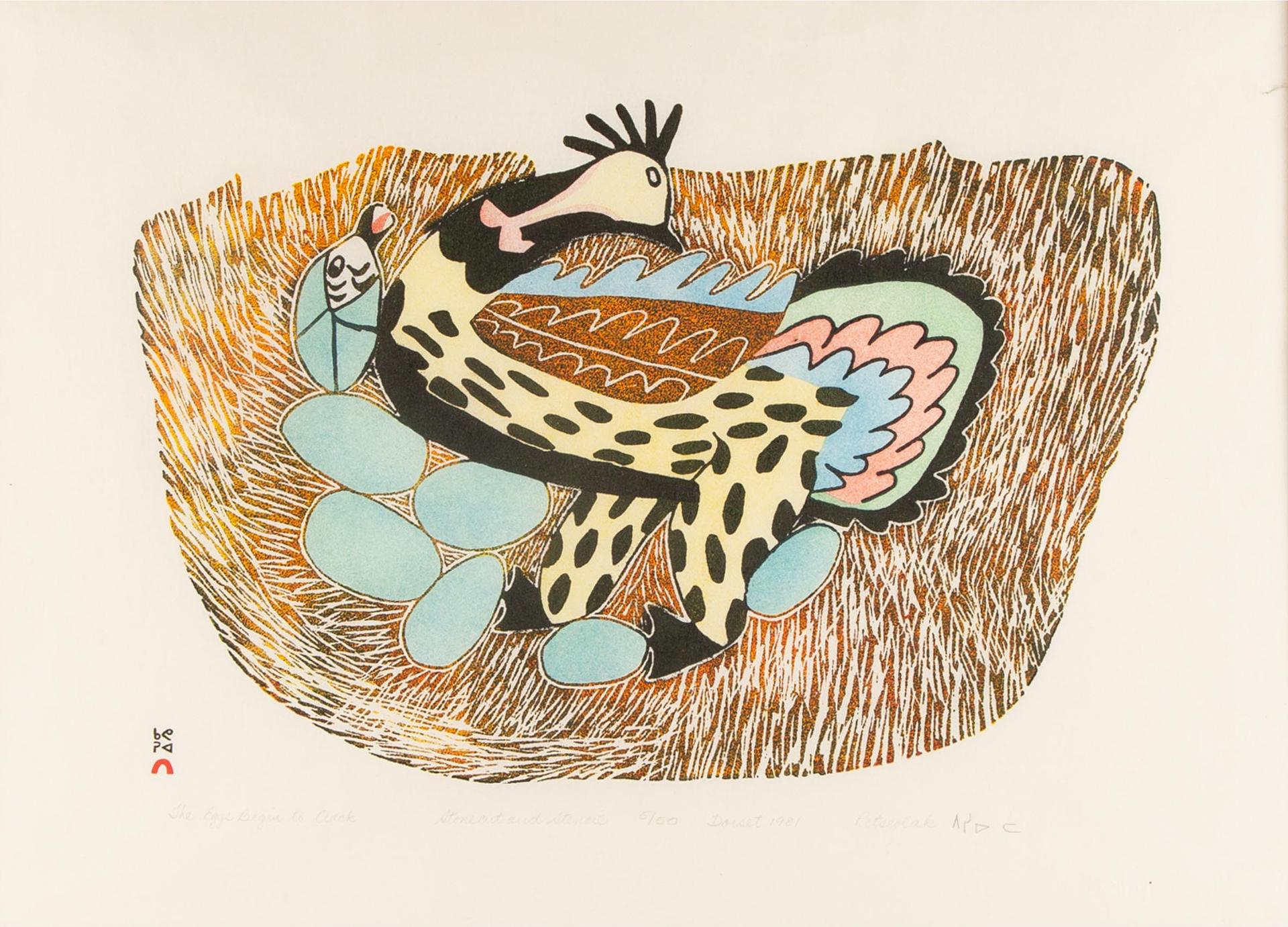 Pitseolak Ashoona (1904-1983) - The Eggs Began To Crack, 1981