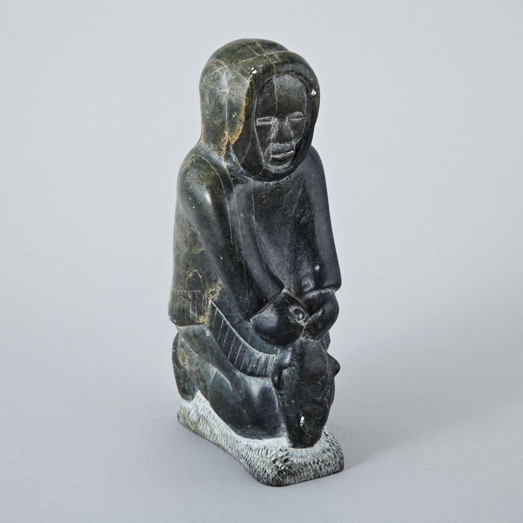 Sarah Meeko Nastapoka (1925) - Kneeling Hunter With Catch