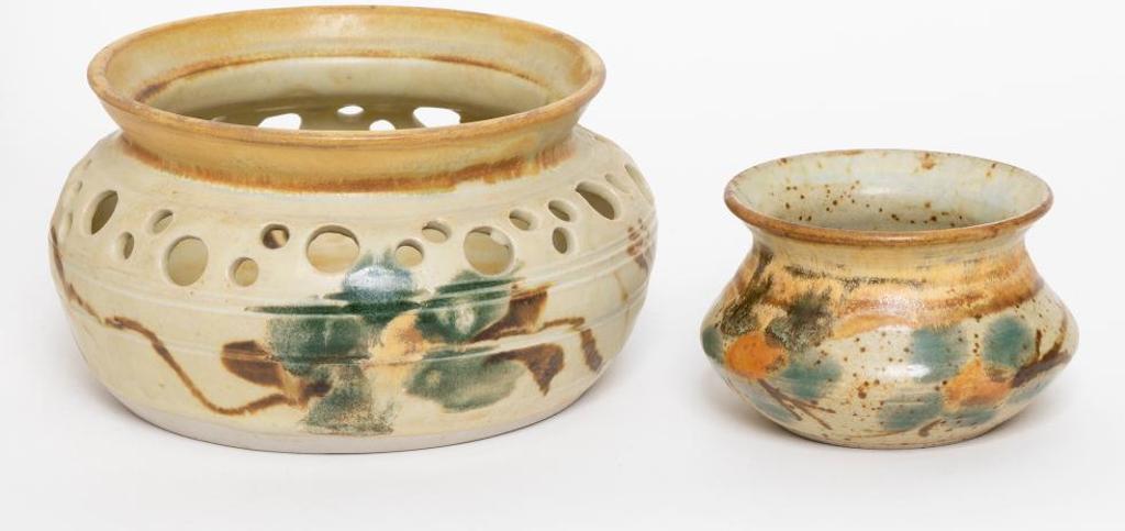 Joan Needham - Incense/Potpourri Holder and Small Bowl