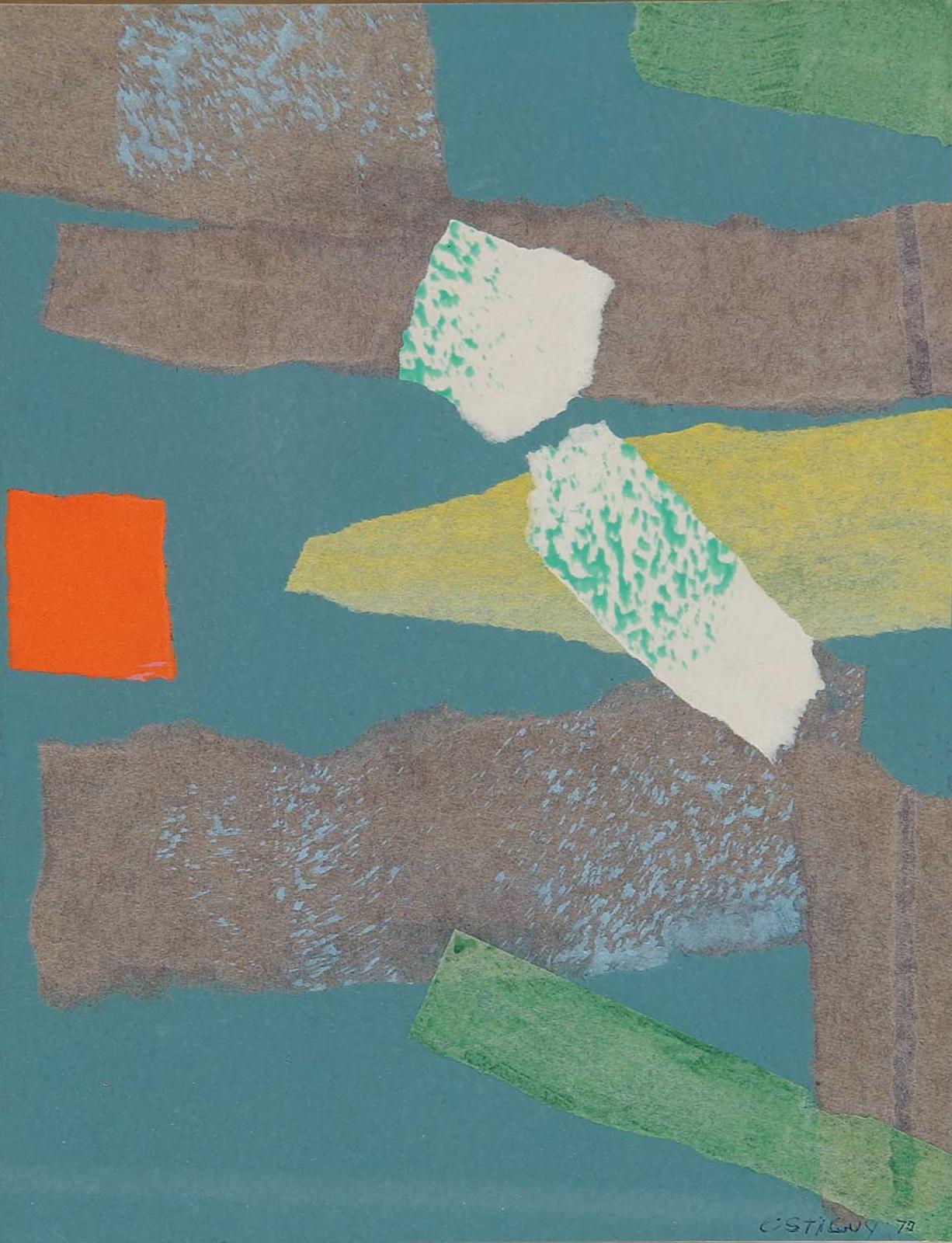 Jean-Rene Ostiguy - Tache Orange Sur Fonds Gris