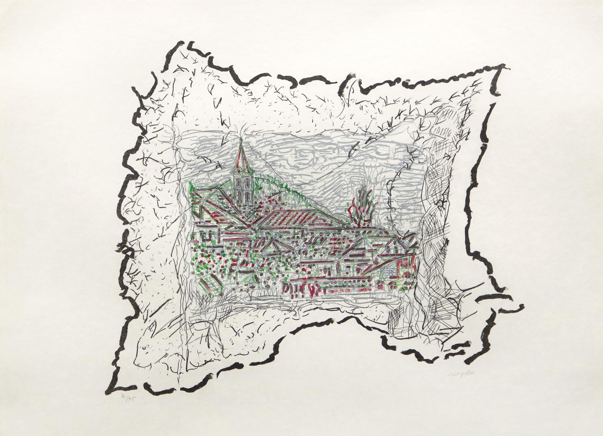 Jean-Paul Riopelle (1923-2002) - Sur les toits de Caldès, 1985-1989