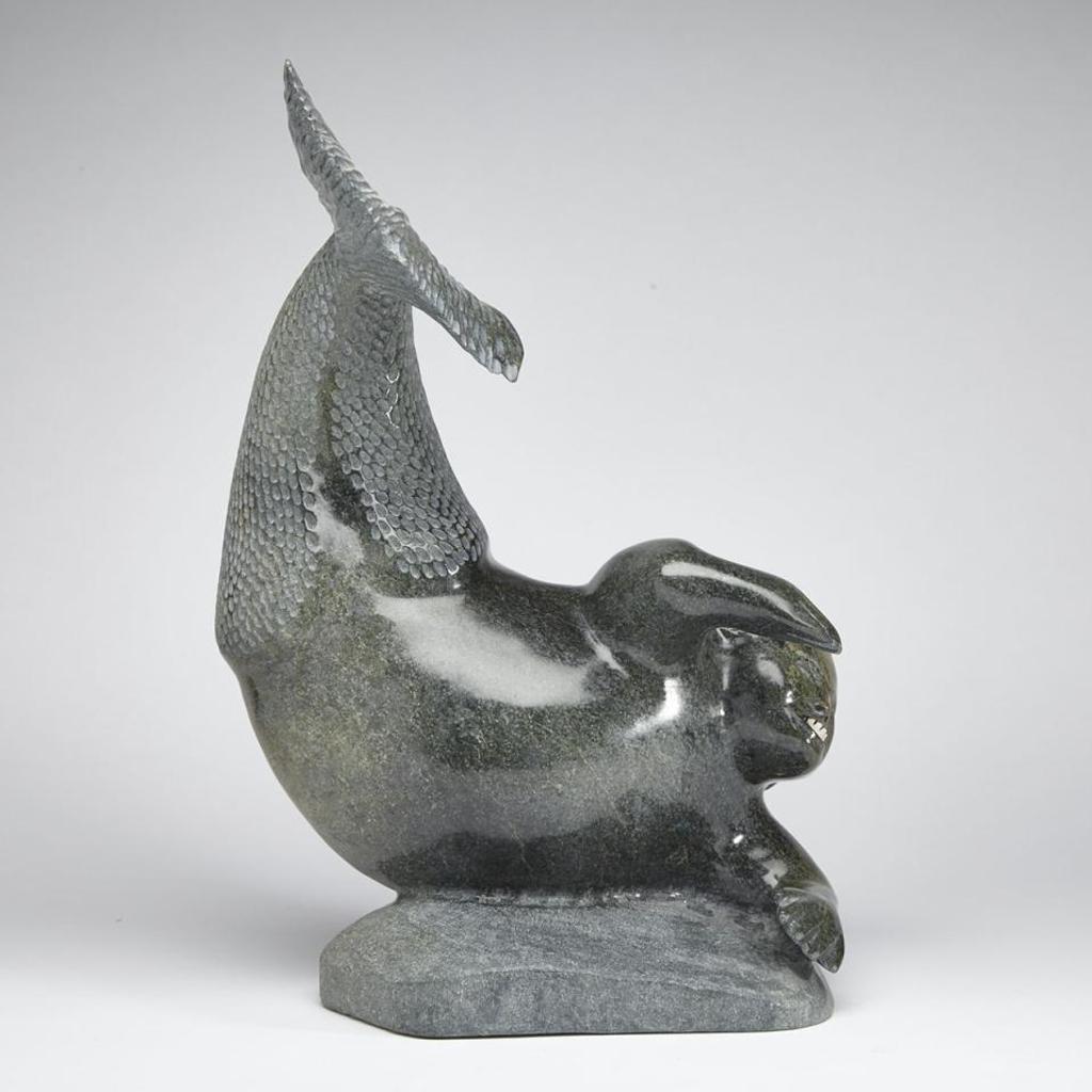 Jaco Ishulutaq (1951) - Swimming Sedna With Inset Teeth