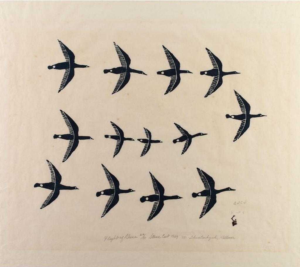 Luke and William Kanak Iksiktaaryuk (1909-1977) - Flight Of Geese