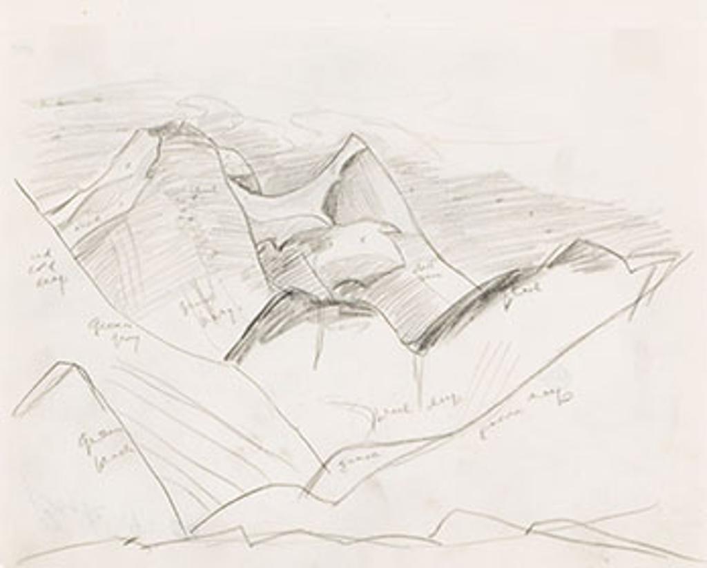 Lawren Stewart Harris (1885-1970) - Rocky Mountain Drawing 9 - 50