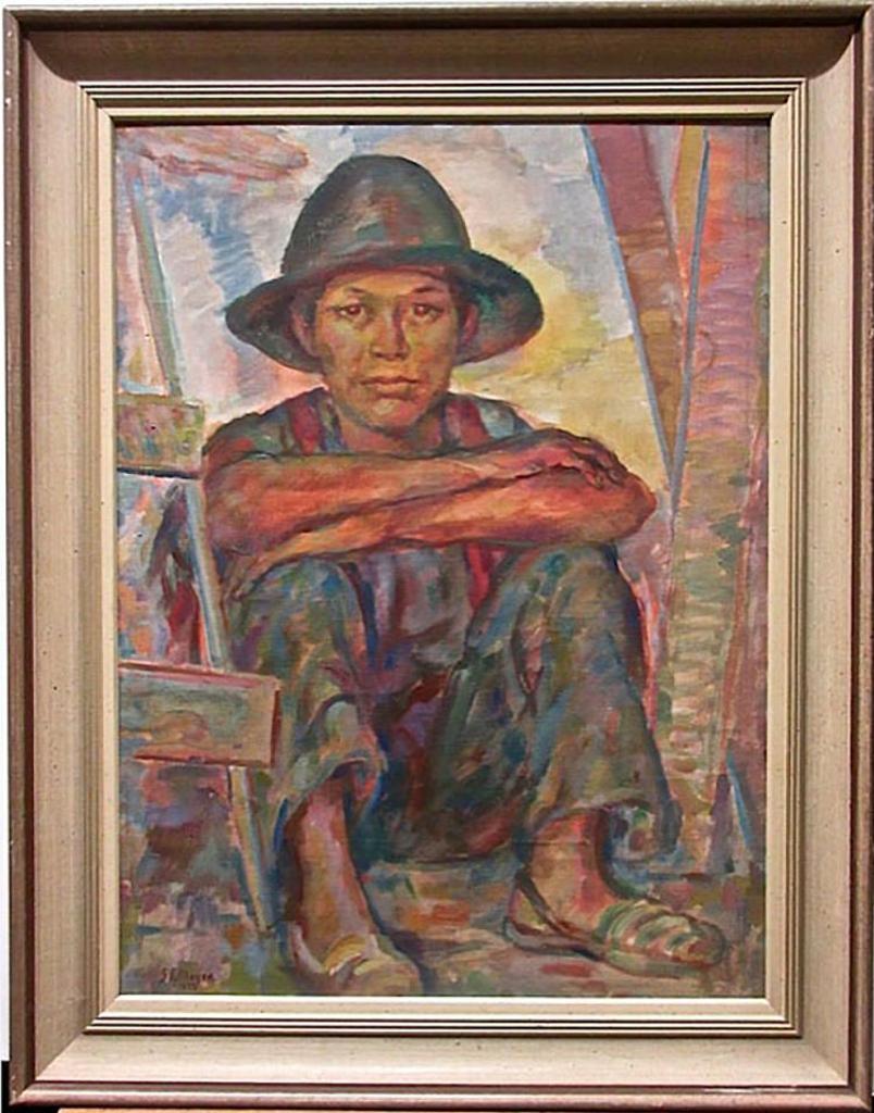 Stanley Gordon Moyer (1887-1968) - Seated Mexican Boy