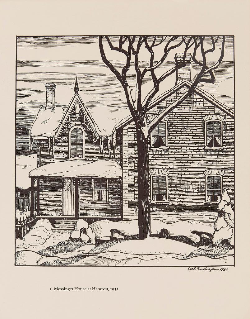 Carl Fellman Schaefer (1903-1995) - 12 Farm Drawings- 1927-1932