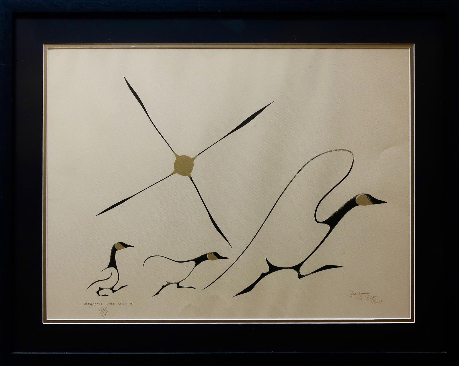 Benjamin Chee Chee (1944-1977) - Untitled (First Flight)