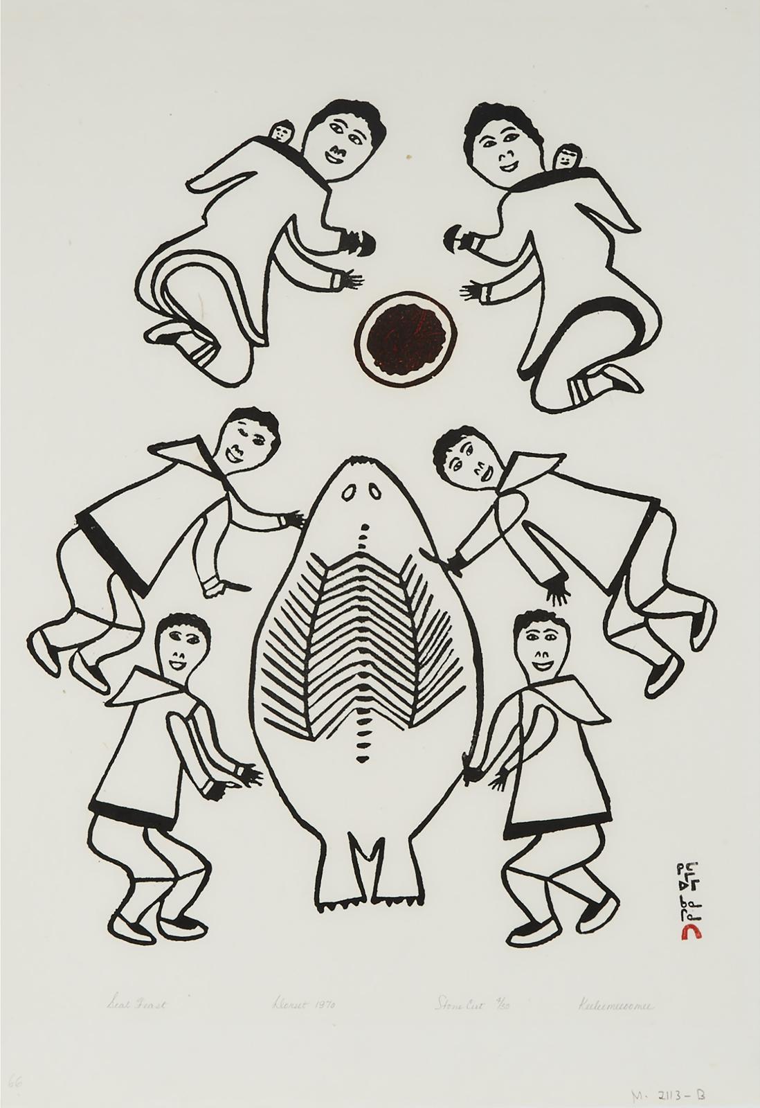 Keeleemeeoomee Samualie (1919-1983) - Seal Feast