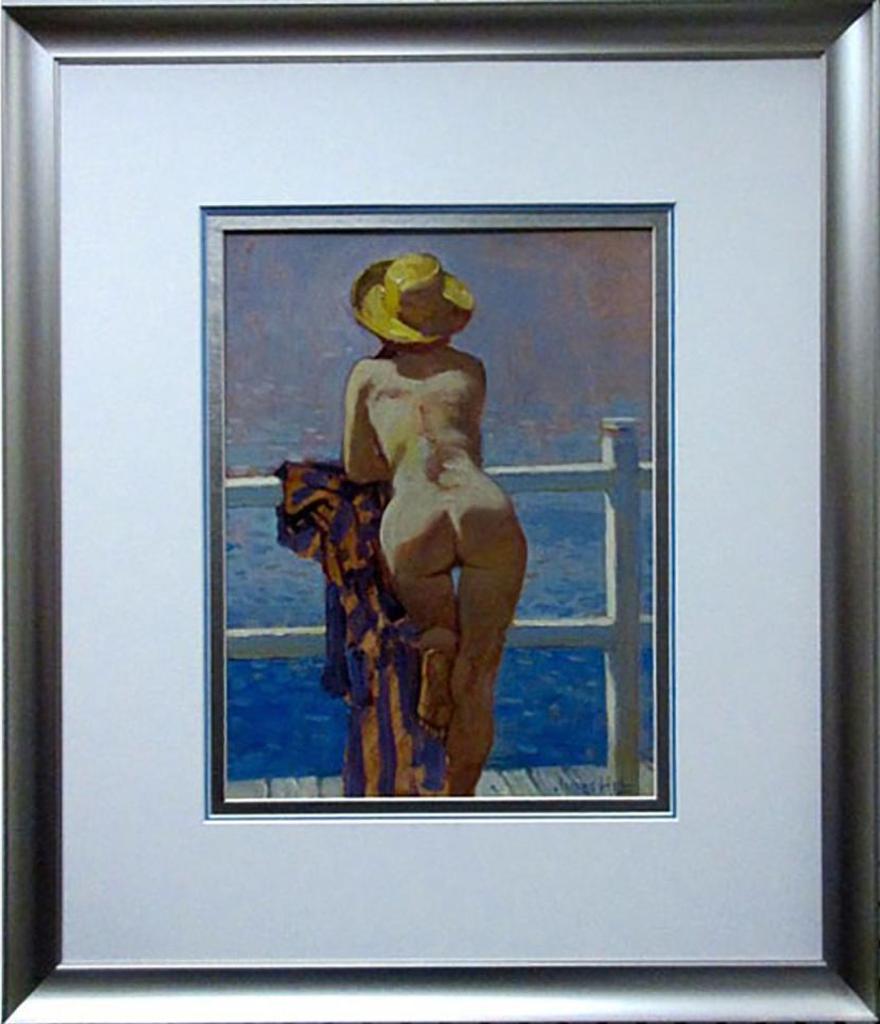 James Thomas Hill (1930-2004) - Untitled (Nude Looking Over Water)