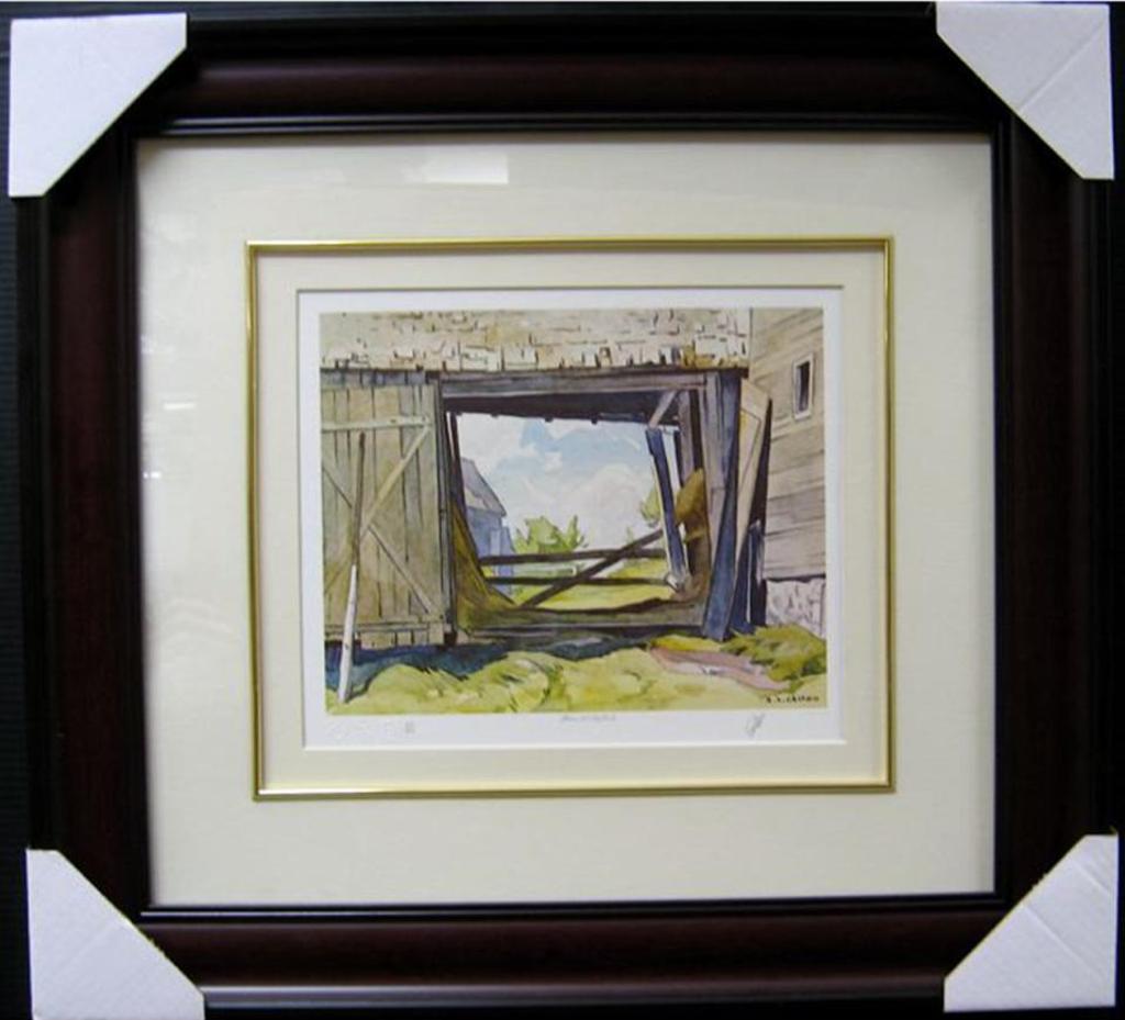 Alfred Joseph (A.J.) Casson (1898-1992) - Barn At Baptiste; Hills At Mcgarry Flats