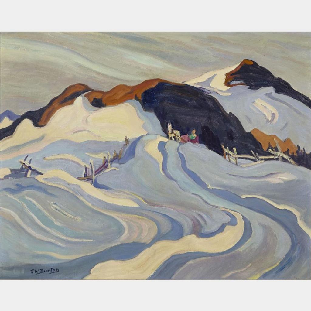 Ralph Wallace Burton (1905-1983) - Winter Near Farrelton (Sic), Que.