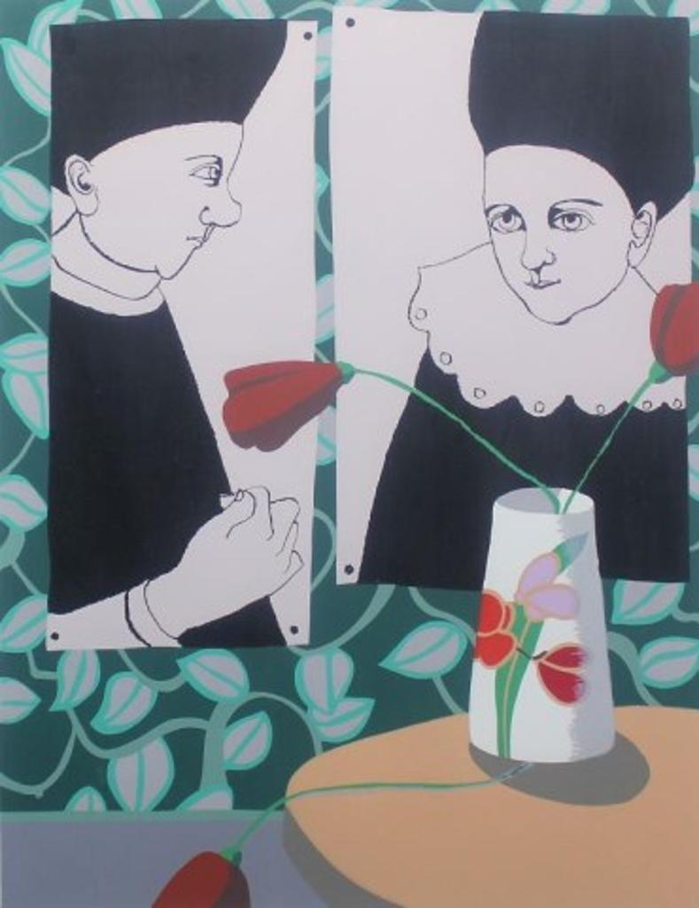 Louise Scott (1936-2007) - Personnage Aux Tulips