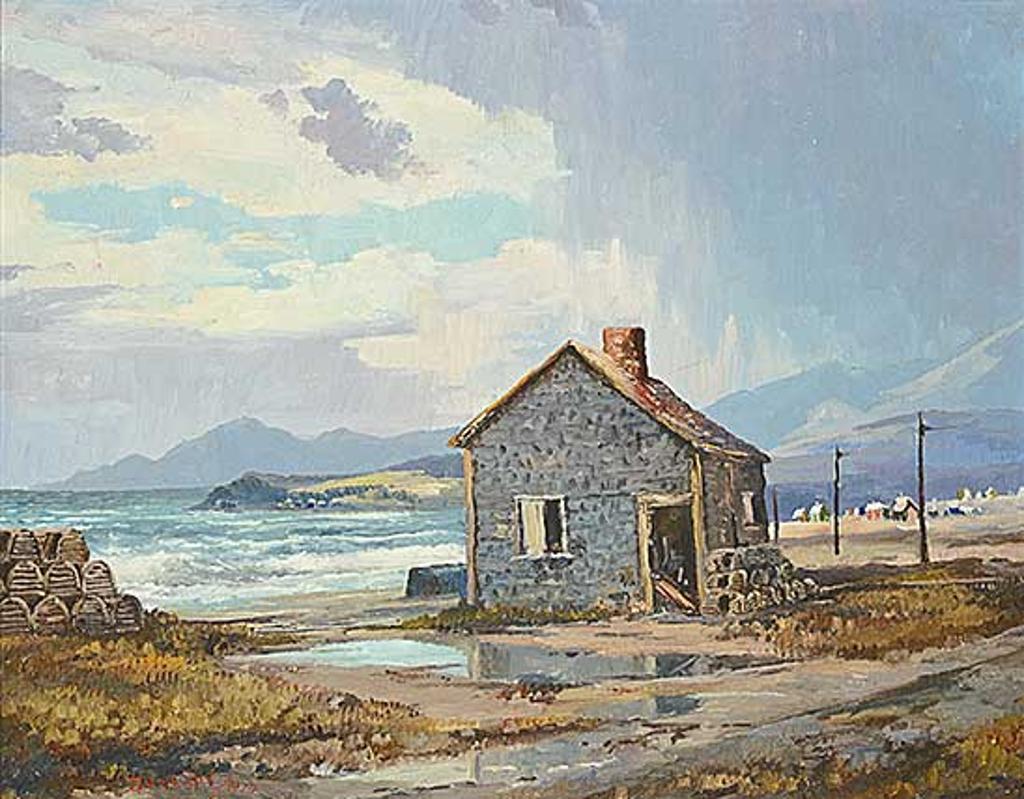 Duncan Mackinnon Crockford (1922-1991) - Fisherman's Hut Belle Cote Beach, Cabot Trail N.S.