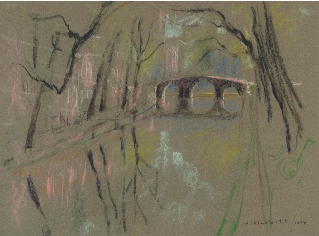 Joseph (Joe) Francis Plaskett (1918-2014) - Canal In Amsterdam