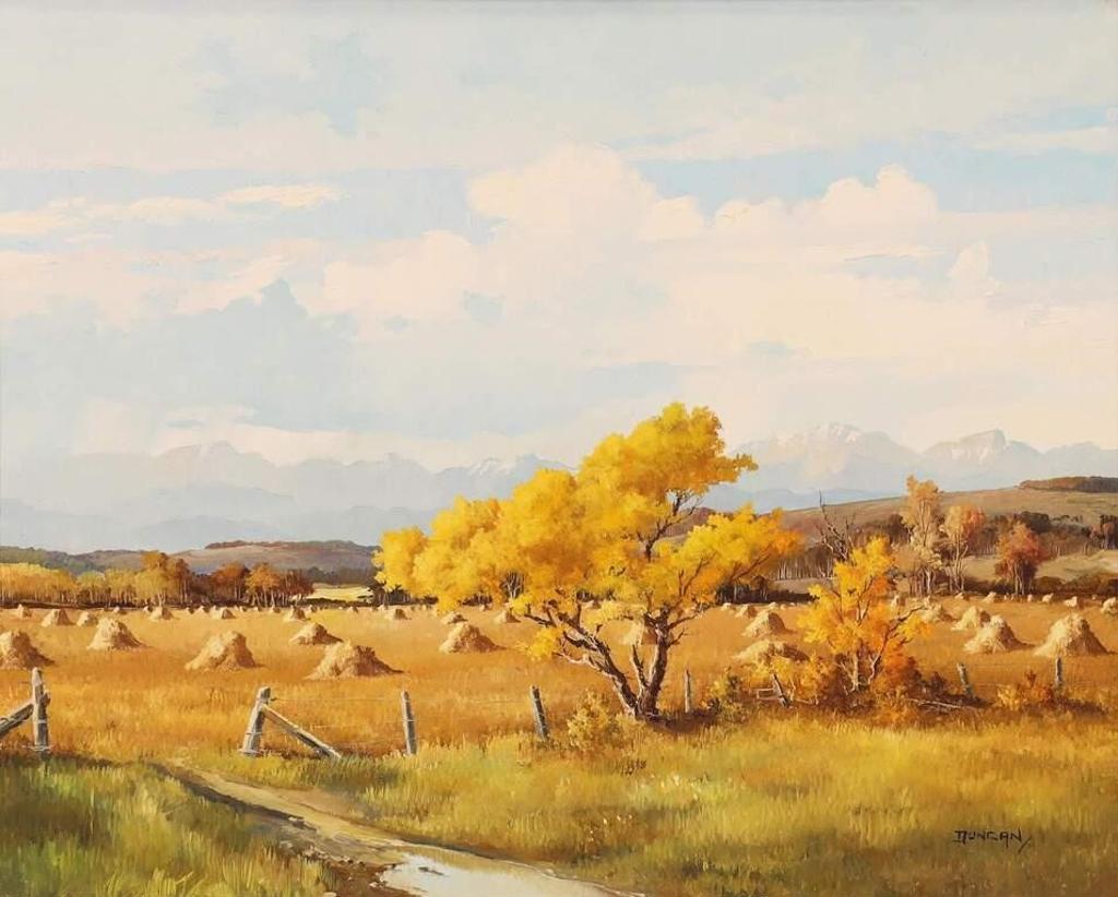 Duncan Mackinnon Crockford (1922-1991) - Storm In The Foothills, On Highway 22 Nr. Priddis, Alta (The Calling Valley); 1971