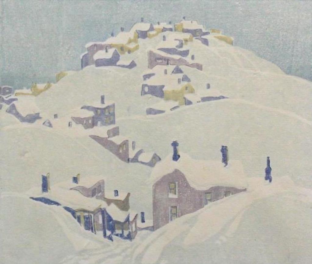 Franklin H. Carmichael (1898-1992) - Houses, Cobalt