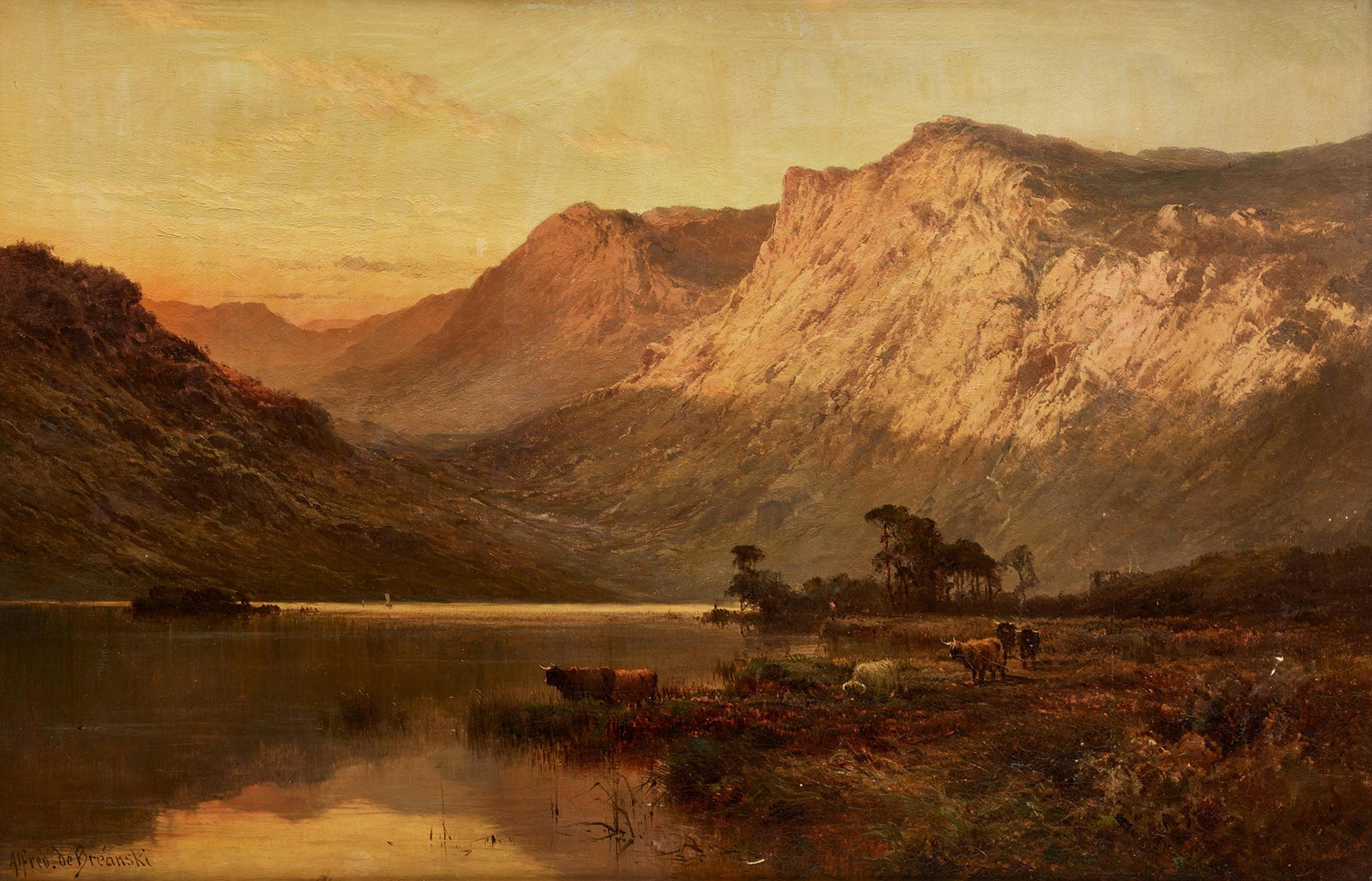 Alfred Fontville de [Junior] Breanski (1877-1957) - Evening, Arrochar