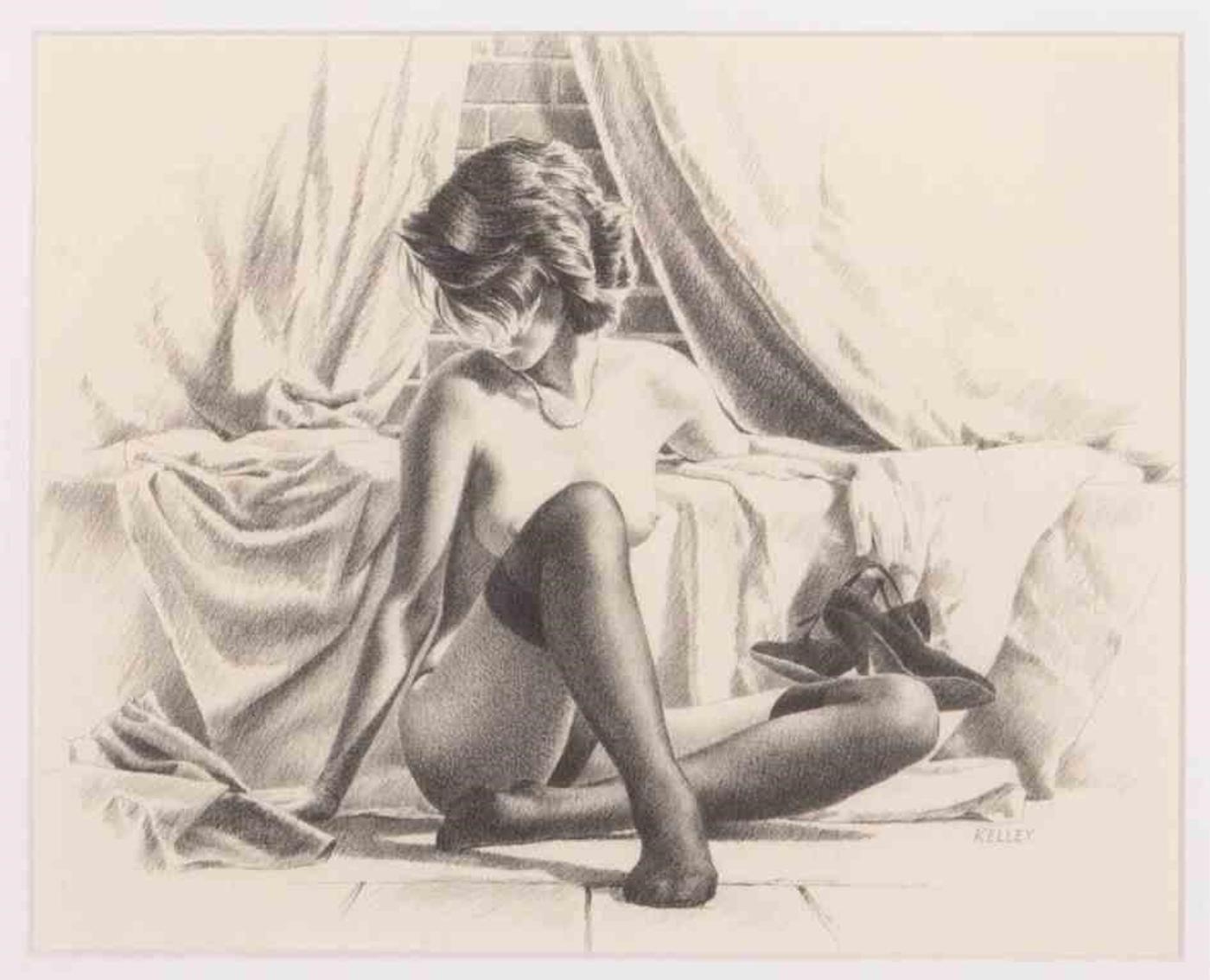 Paul W. Kelley (1955) - Girl with Shoes, 1991
