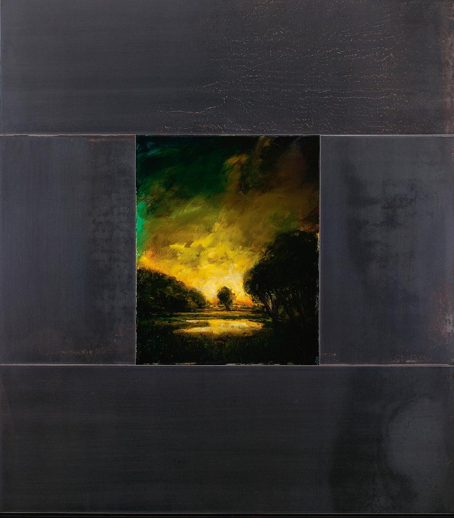 David Charles Bierk (1944-2002) - Earth Eulogy, Locked In Migration, River At Dusk
