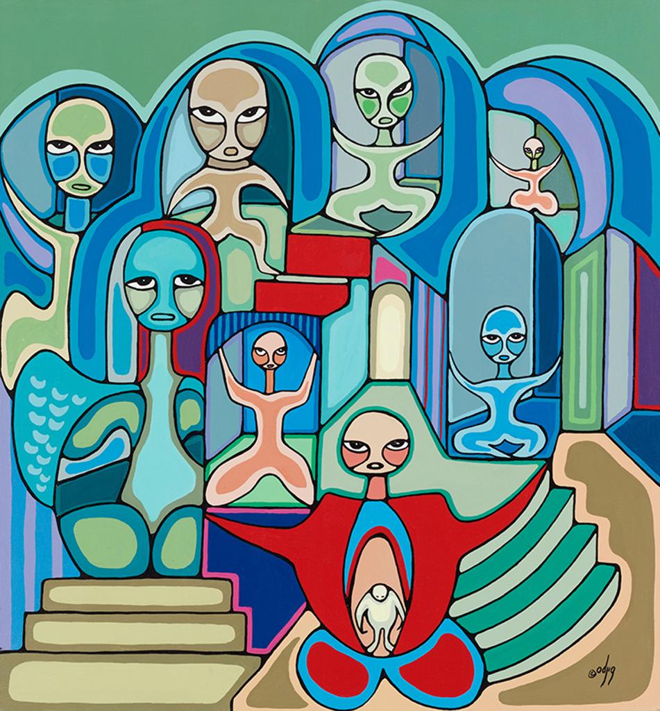 Daphne Odjig (1919-2016) - Birth of Antiquity