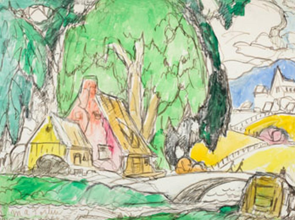 Marc-Aurèle Fortin (1888-1970) - Paysage Laurentien