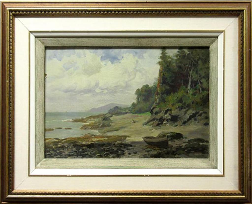 Frederic Martlett Bell-Smith (1846-1923) - Coastal Scene With Figure And Boat