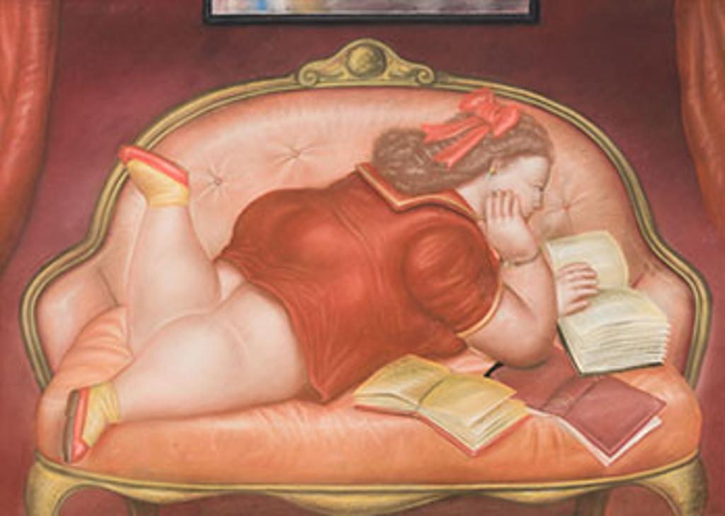 Fernando Botero (1932-2023) - Girl Reading Her Diary