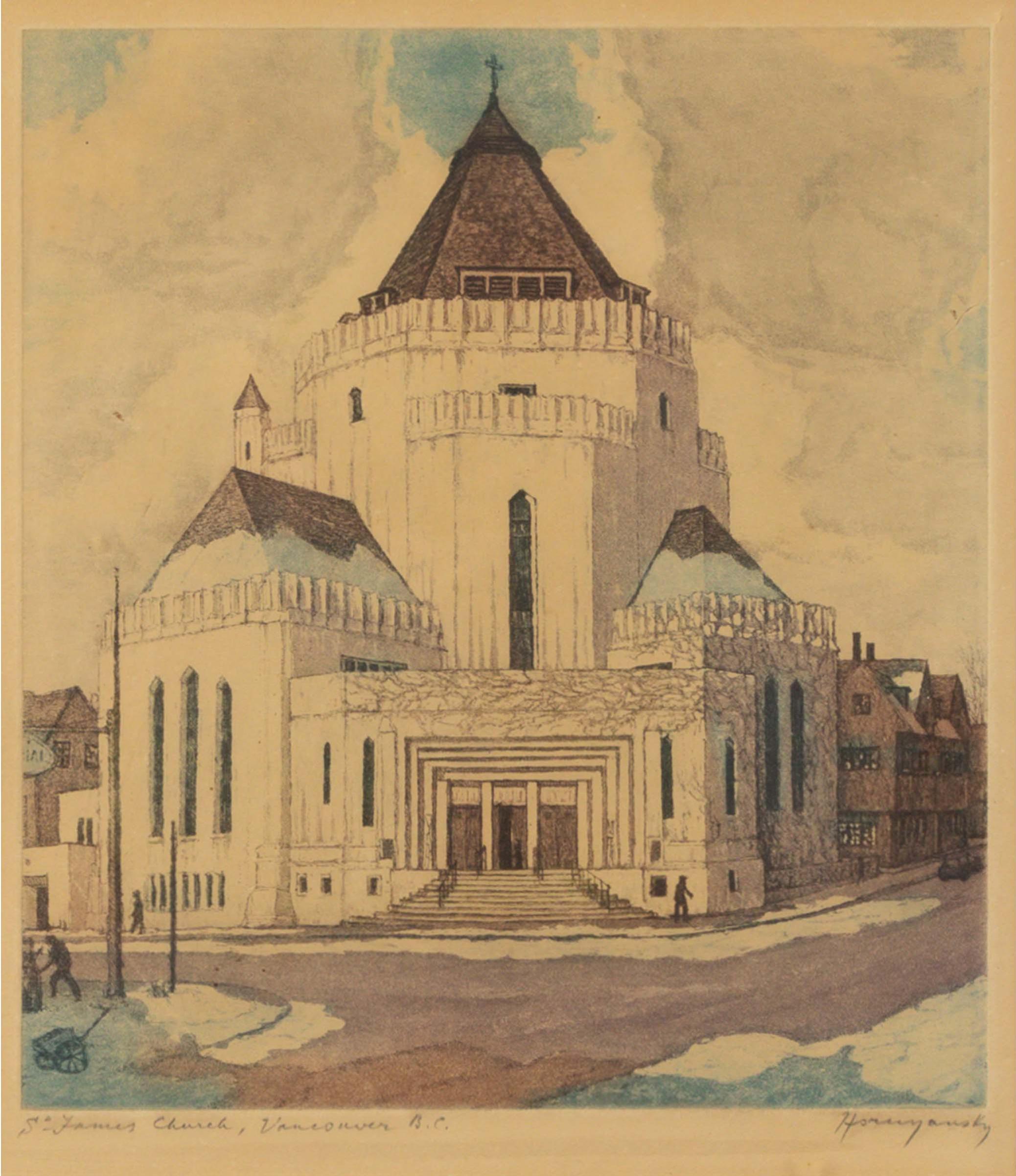 Nicholas Hornyansky (1896-1965) - St. James Church, Vancouver, Bc