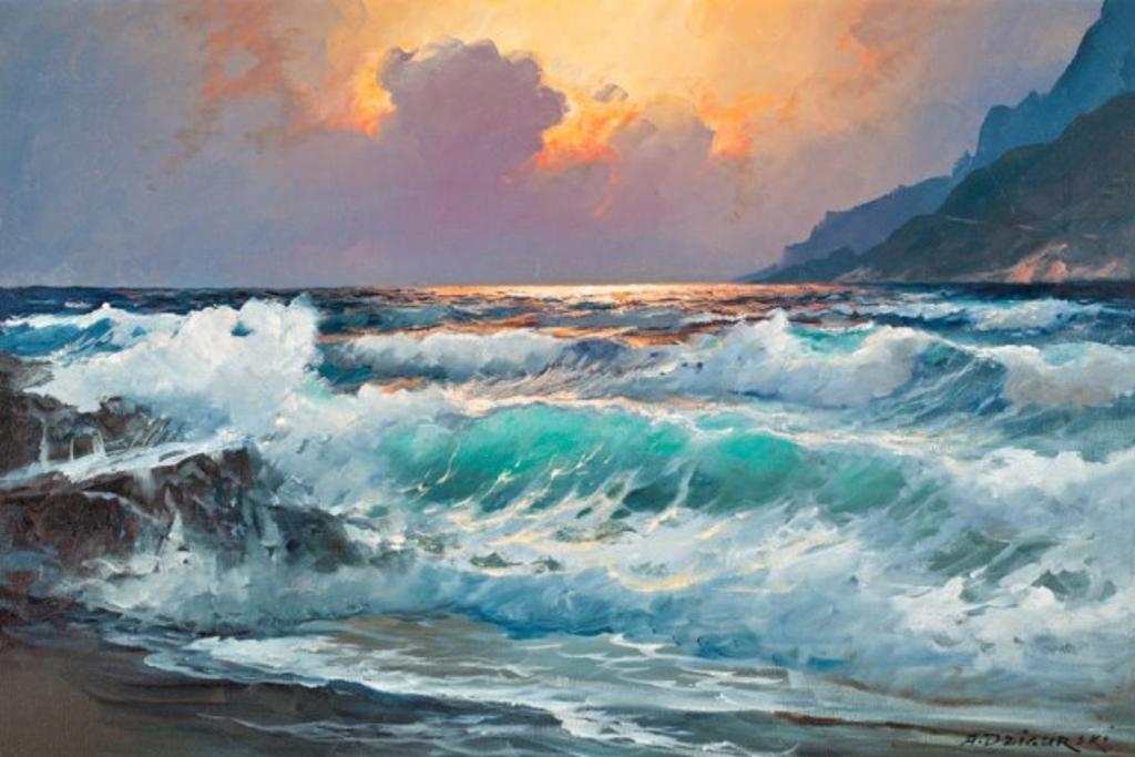 Alexander Dzigurski (1911-1995) - Crashing Surf