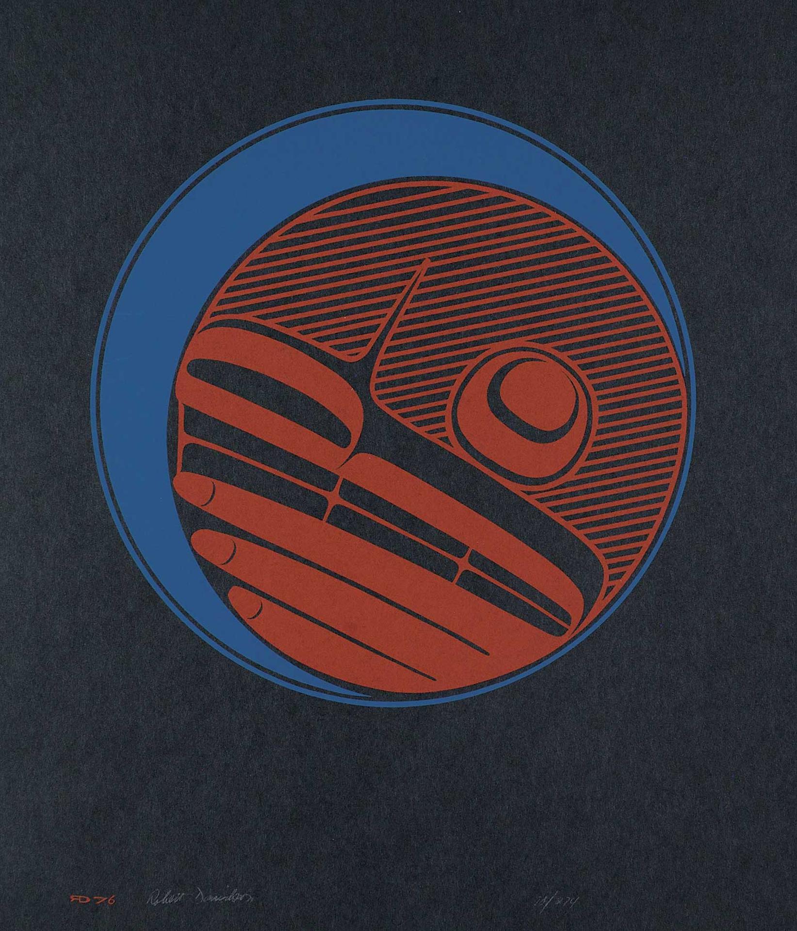 Robert Charles Davidson (1923) - Moon [Red and Green on Black]  #78/274