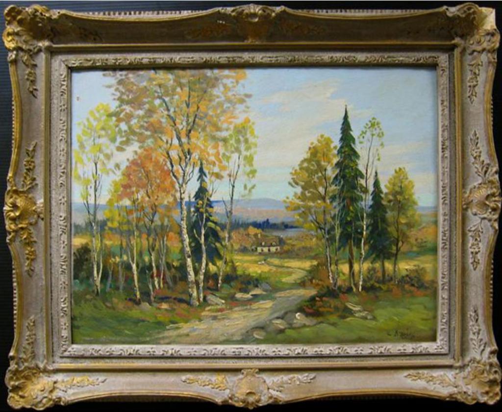 T. Arlis (1935-2011) - Fall Landscape With House