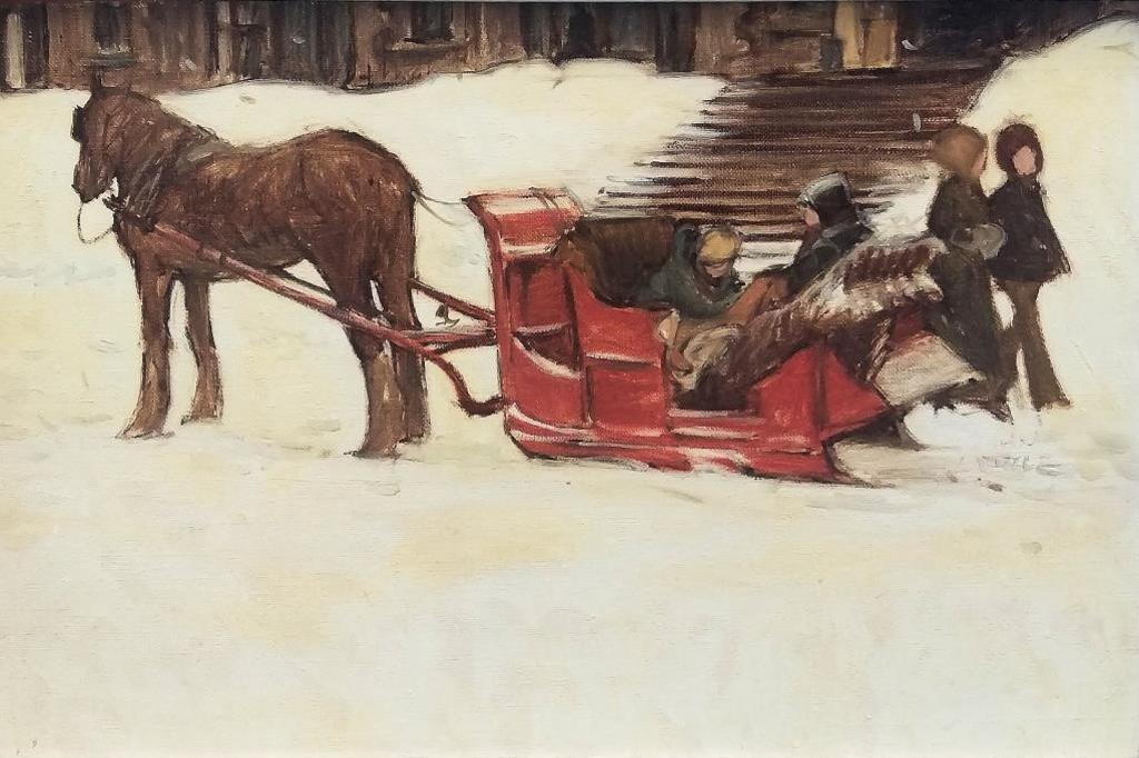 John Geoffrey Caruthers Little (1928-2024) - On Top Of The Mountain At The Lookout, In The Good Old Days
