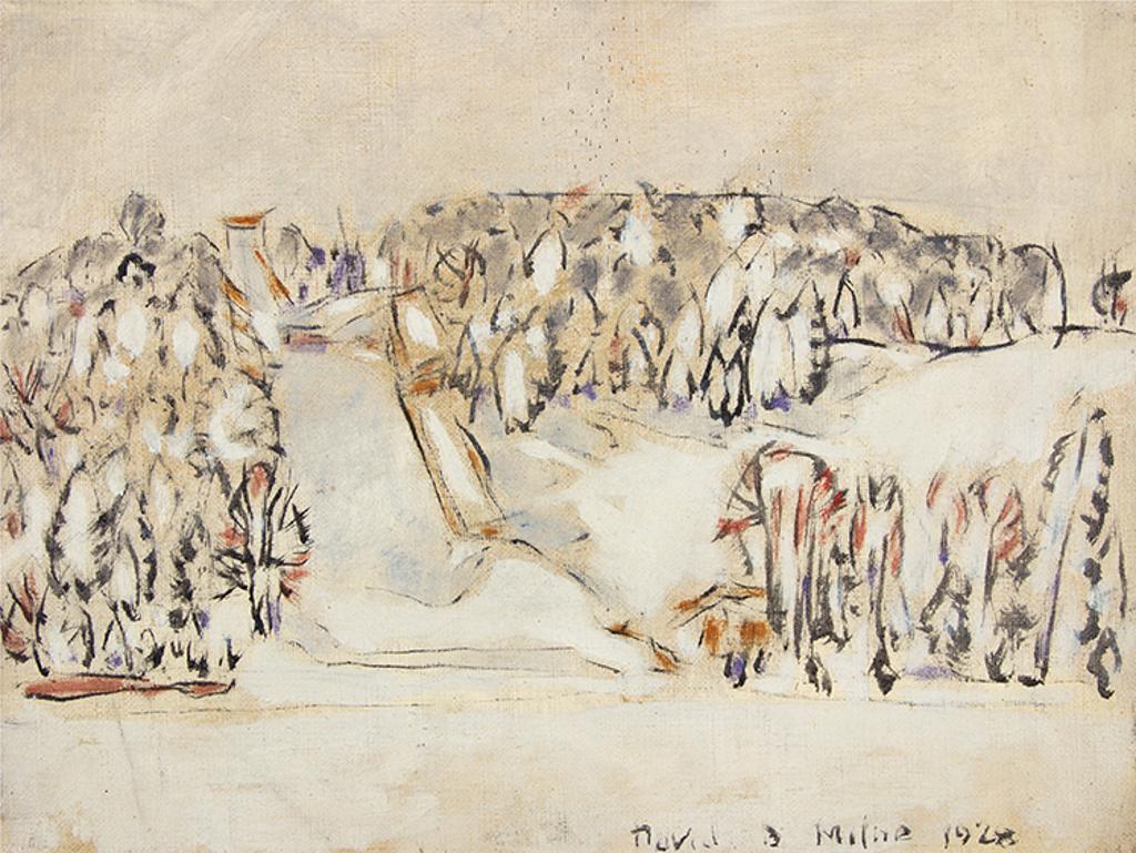 David Browne Milne (1882-1953) - Ski-Jump After Snow