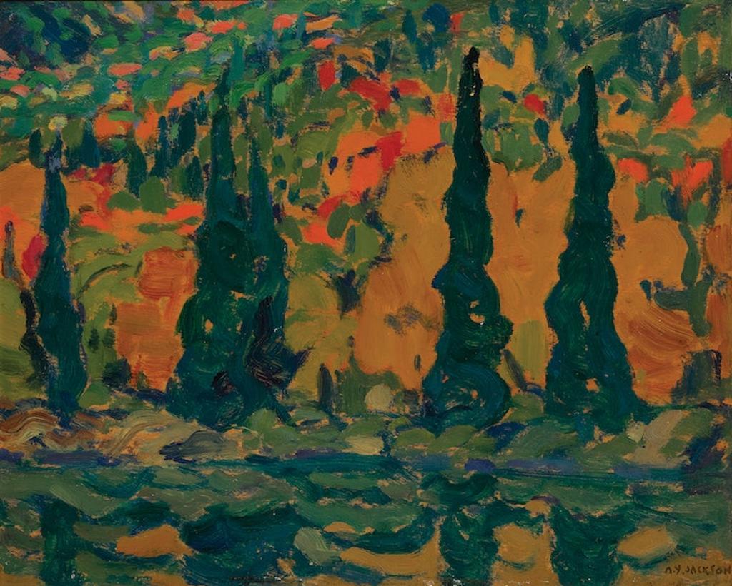Alexander Young (A. Y.) Jackson (1882-1974) - Morning, Agawa River, 1919