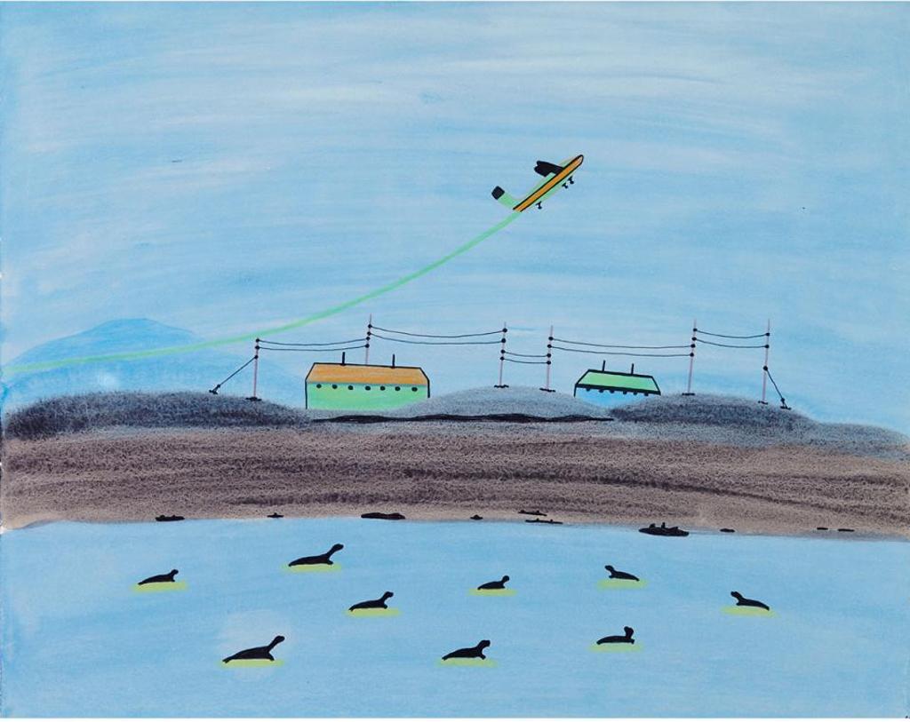 Pudlo Pudlat (1916-1992) - Departing From Cape Dorset